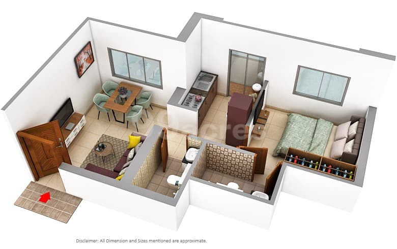 Floor Plan 1 - Puraniks Rumah Bali