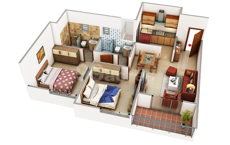 Floor Plan 2 - Shapoorji Joyville Hadapsar Annexe