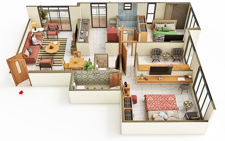 Floor Plan 2 - Anand One