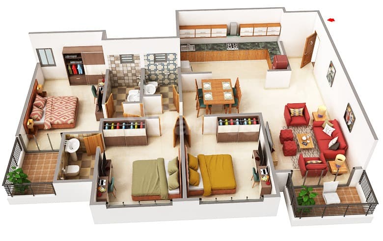 Floor Plan 1 - Shubh Nirvana