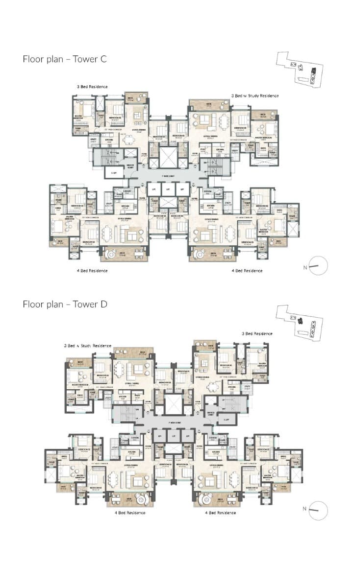Floor Plan 3 - Lodha Azur