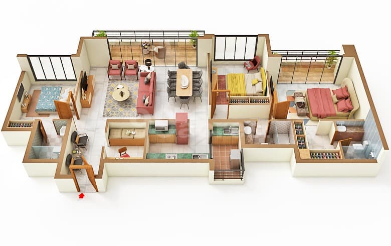 Floor Plan 5 - Lodha Azur
