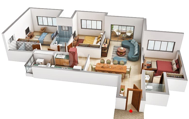 Floor Plan 6 - Lodha Azur