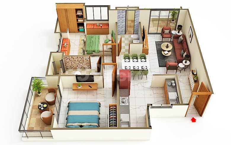 Floor Plan 2 - Platinum by Intech Developers