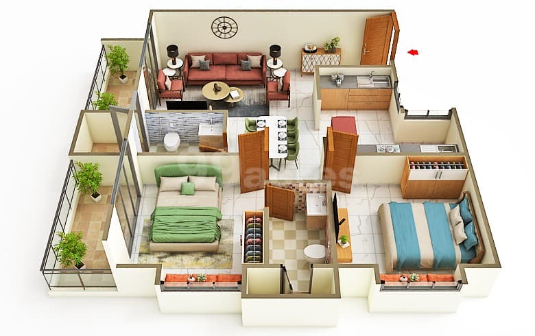 Floor Plan 3 - Platinum by Intech Developers