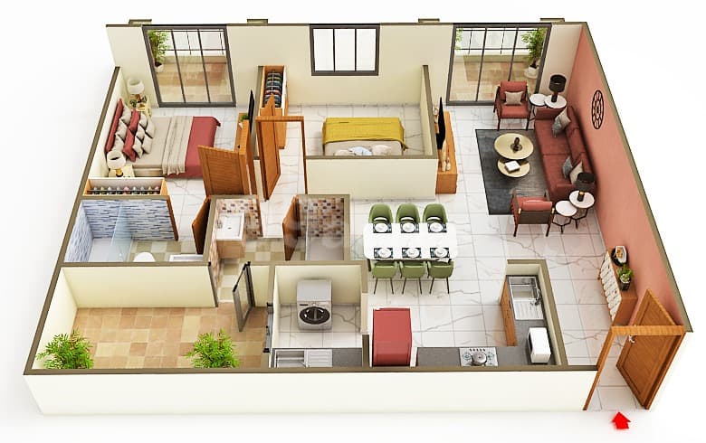 Floor Plan 4 - Platinum by Intech Developers