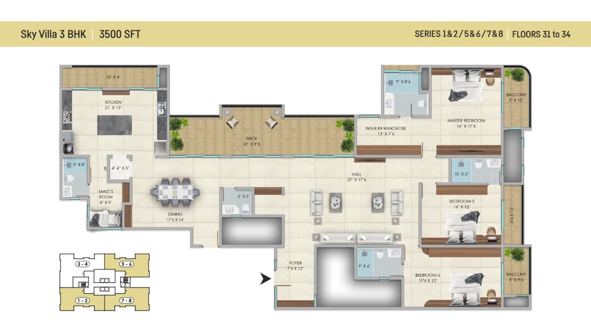 Floor Plan 1 - Grasslands Lakeside