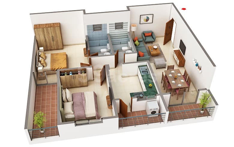 Floor Plan 5 - Srinidhi Apartments