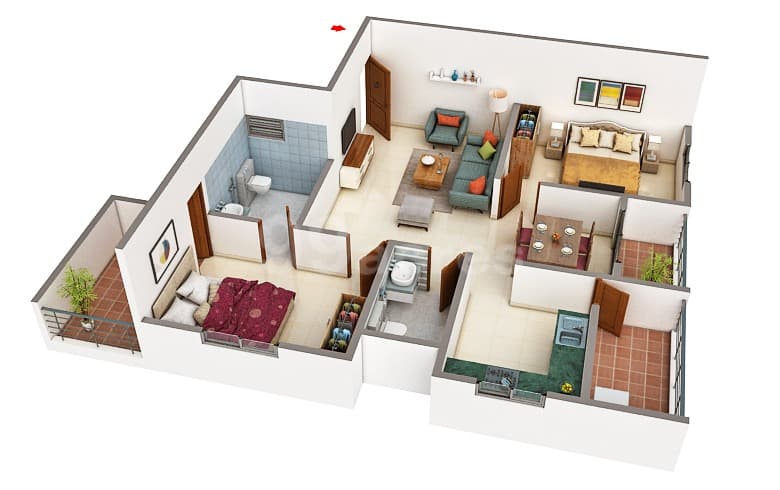 Floor Plan 6 - Srinidhi Apartments