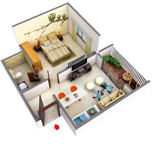 Floor Plan 1 - Karan Milan Residences