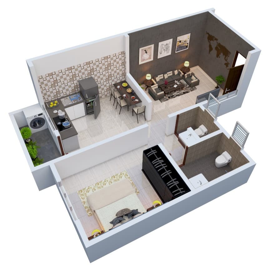 Floor Plan 1 - KK Shah Chandralok Heights