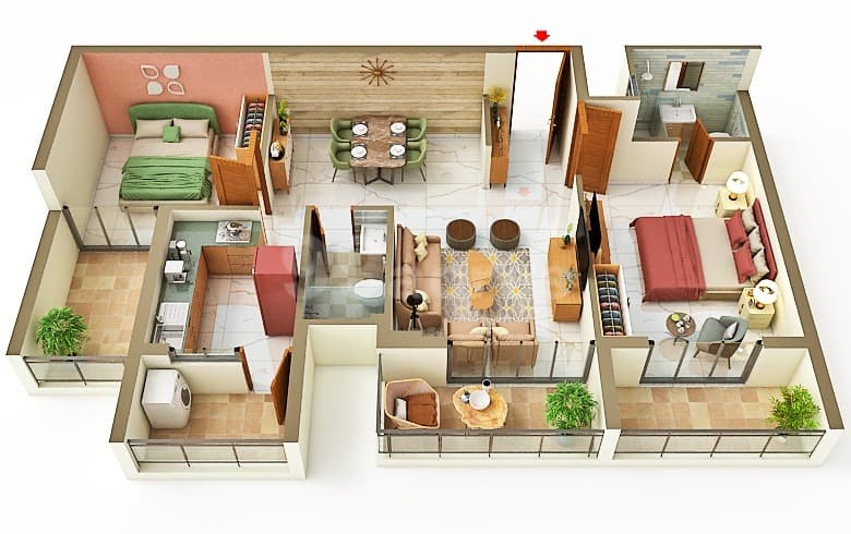 Floor Plan 1 - Nidhi Land White Rose