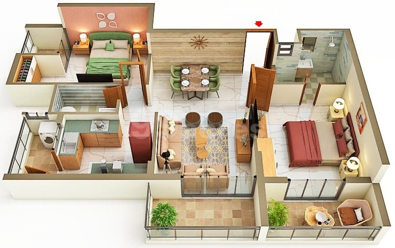 Floor Plan 5 - Nidhi Land White Rose