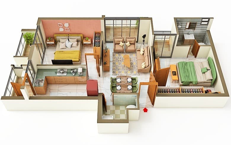 Floor Plan 6 - Nidhi Land White Rose