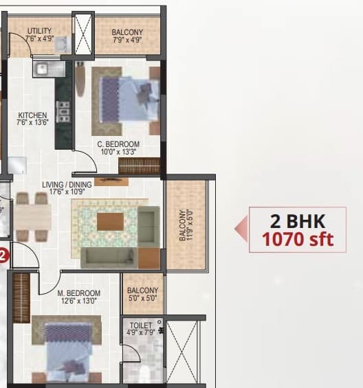 Floor Plan 7 - Nidhi Land White Rose