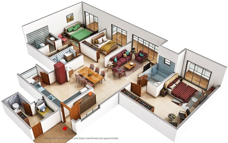 Floor Plan 1 - Landtrades Shivabagh