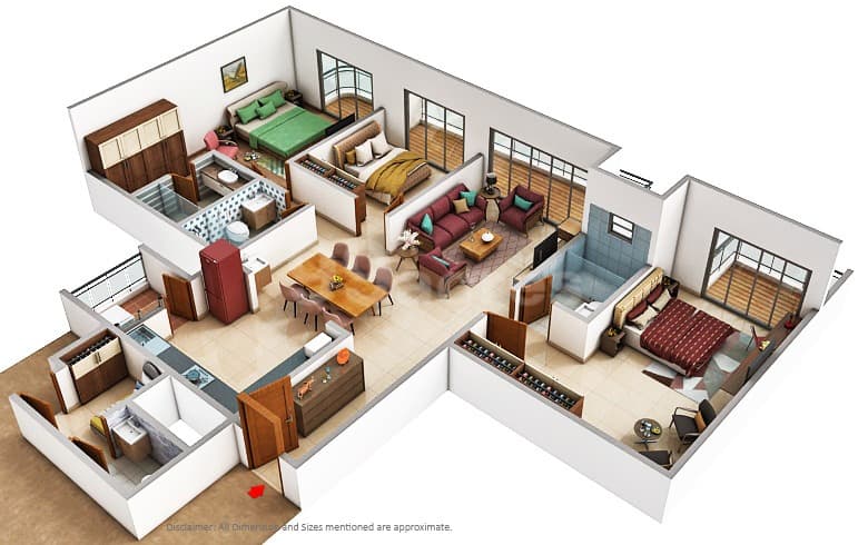 Floor Plan 4 - Landtrades Shivabagh