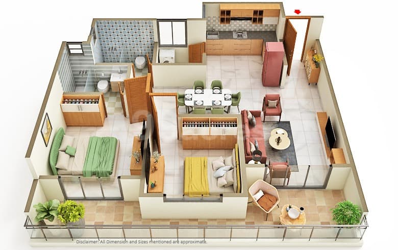 Floor Plan 1 - Raysons Krystal Towers