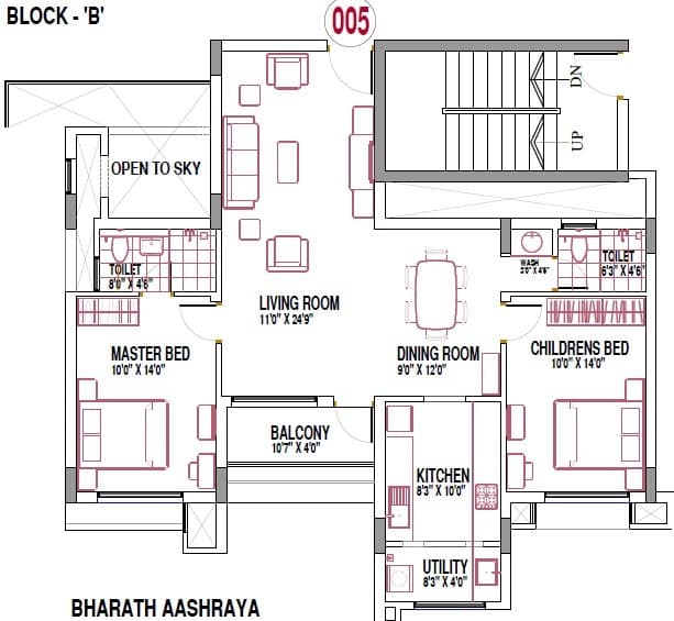 Floor Plan 2 - Bharath Aashraya