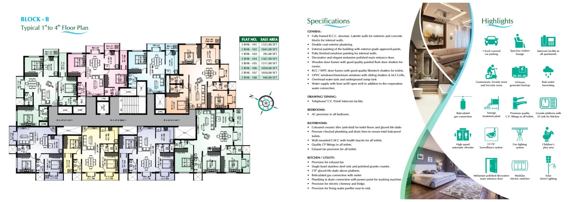 Floor Plan 1 - Bharathi Sowparnika