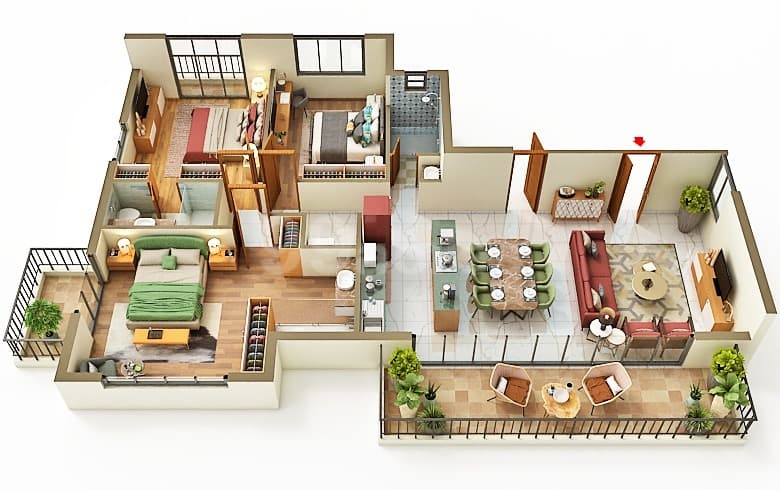 Floor Plan 1 - Seven By Expanse Group
