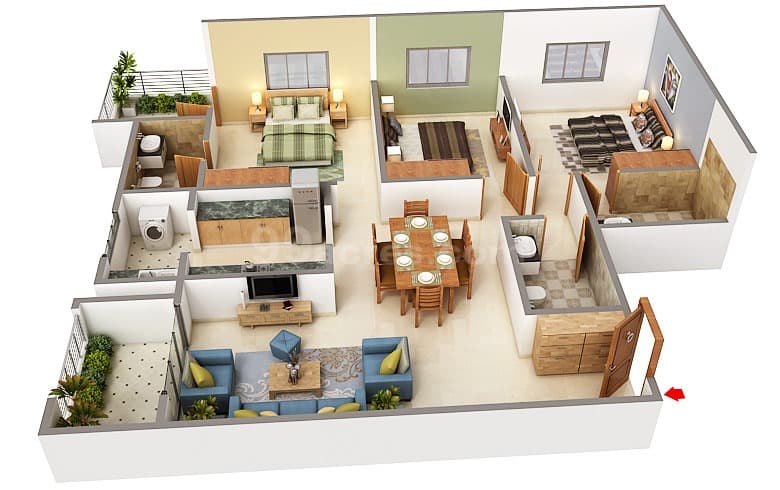 Floor Plan 3 - Brigade Topaz