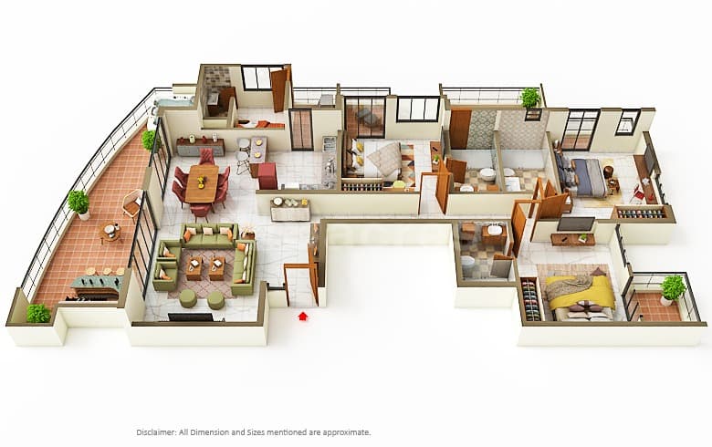 Floor Plan 1 - Ocean Cloud