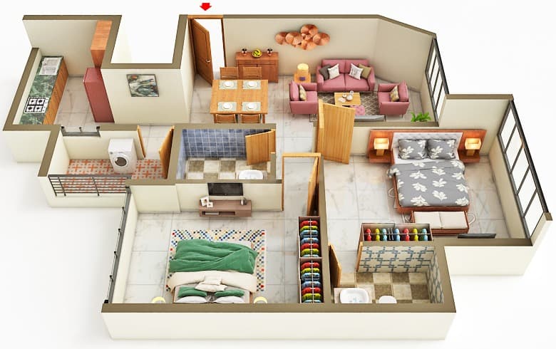 Floor Plan 2 - Disha Infinity