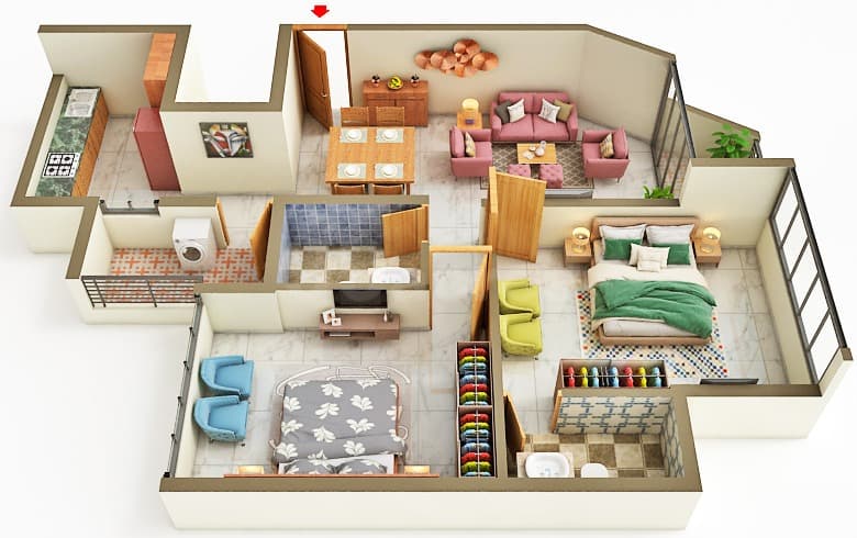Floor Plan 3 - Disha Infinity