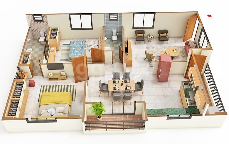 Floor Plan 1 - Sardar Nest Senora