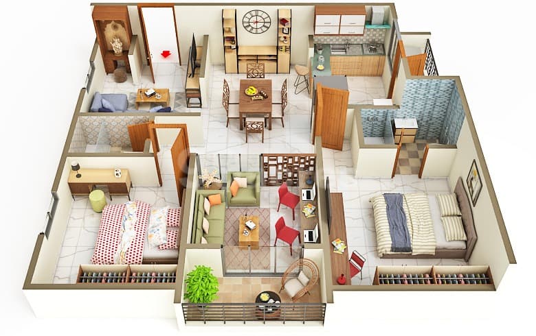 Floor Plan 1 - Hare Krishna