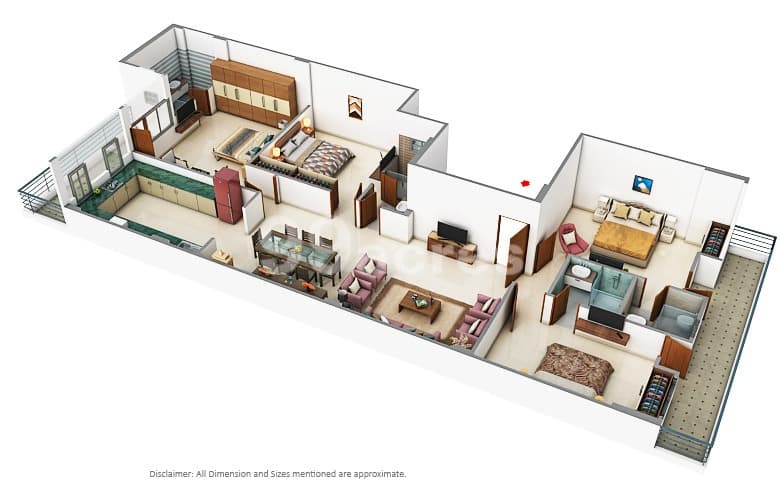Floor Plan 3 - Ultra Luxurious Floors Vasant Vihar