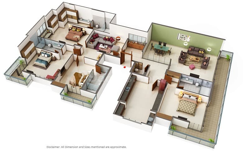 Floor Plan 1 - Panchsheel Homes Designer Floors