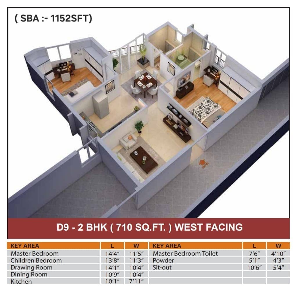 Floor Plan 1 - The Celest