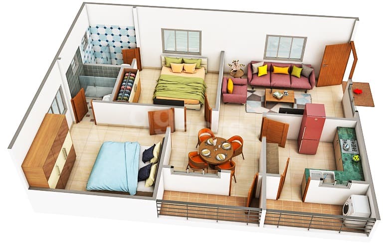 Floor Plan 1 - Chakri Meadows