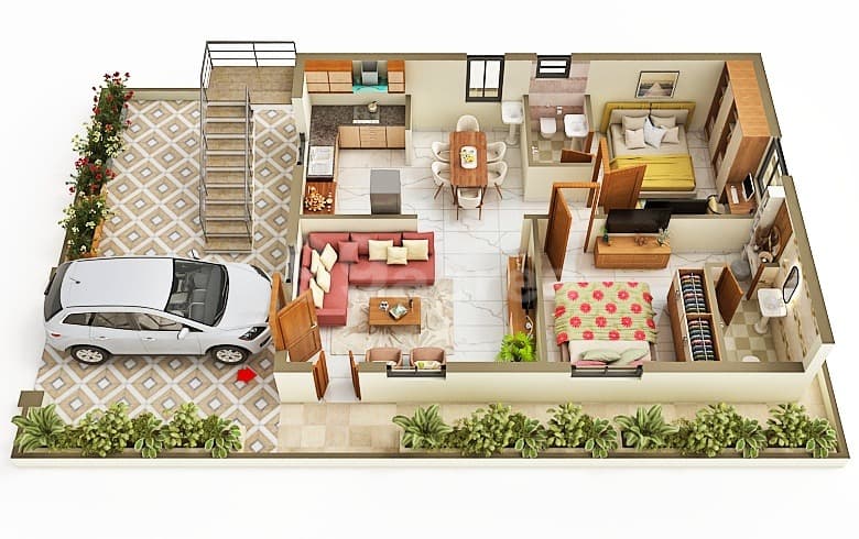 Floor Plan 1 - Mounika Homes