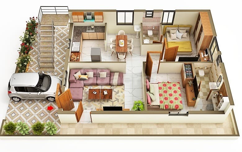 Floor Plan 1 - Krishnakanth Vasundhara Villas