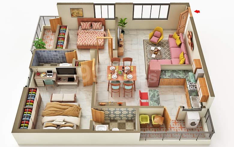 Floor Plan 1 - Vasishta Vaishno Vihari