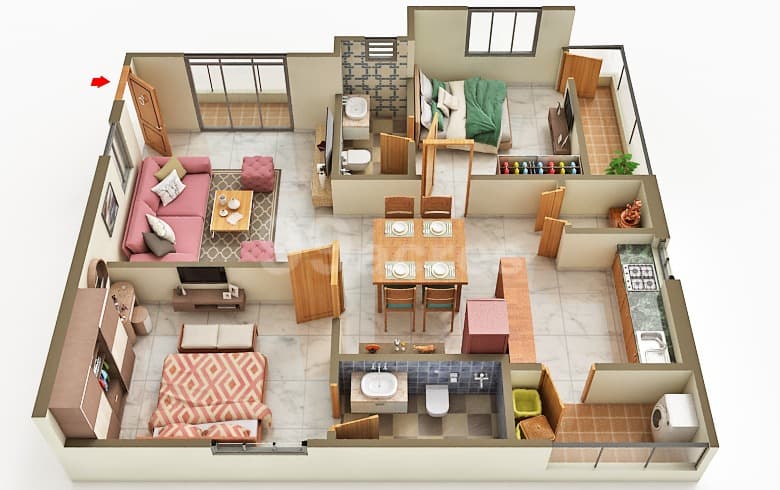 Floor Plan 1 - Smriti Enclave