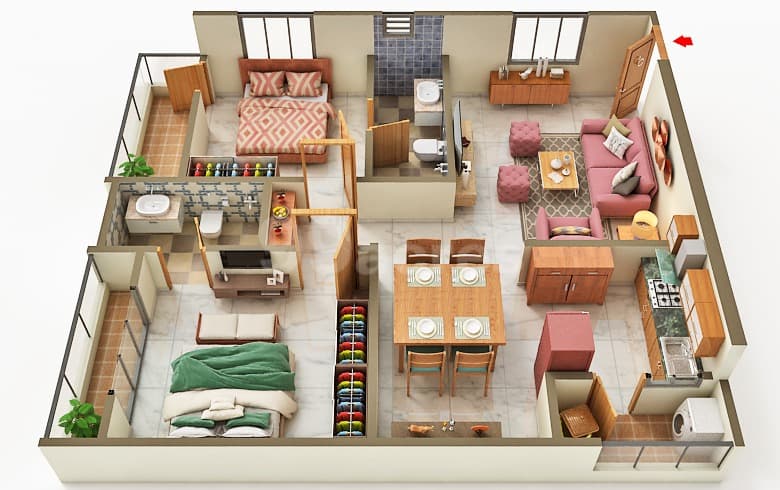 Floor Plan 2 - Smriti Enclave