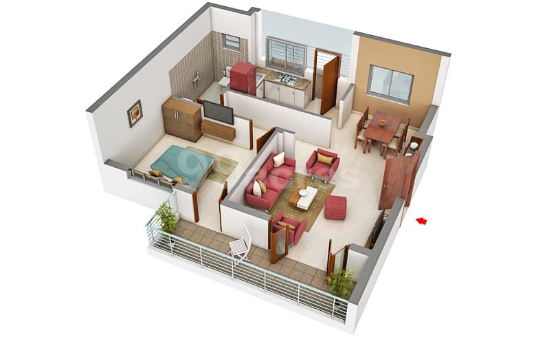 Floor Plan 1 - The Tubki Patnem Beach Park
