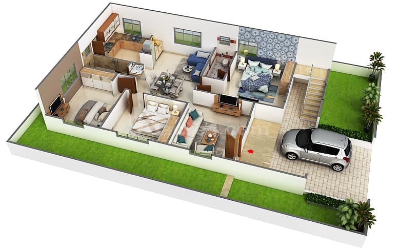 Floor Plan 1 - Vishal Prakruthi Nivas
