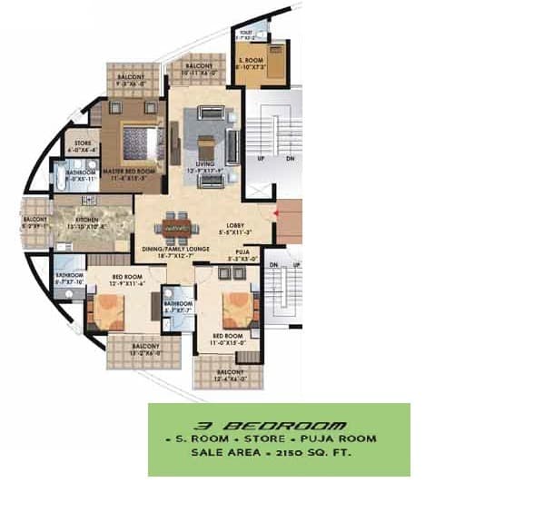 Floor Plan 1 - Suncity Parikrama