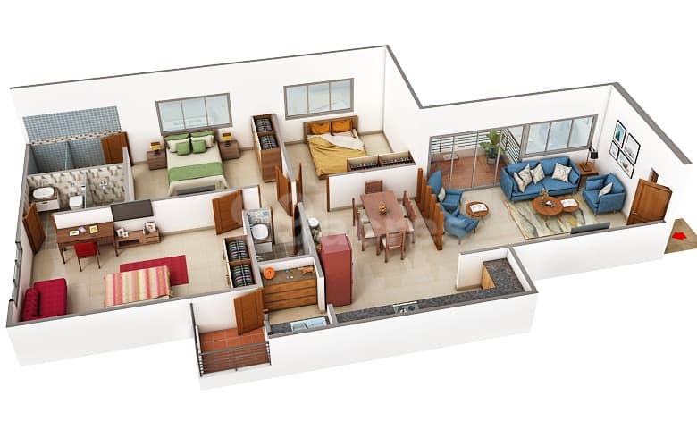 Floor Plan 1 - Kavisha The Canvas