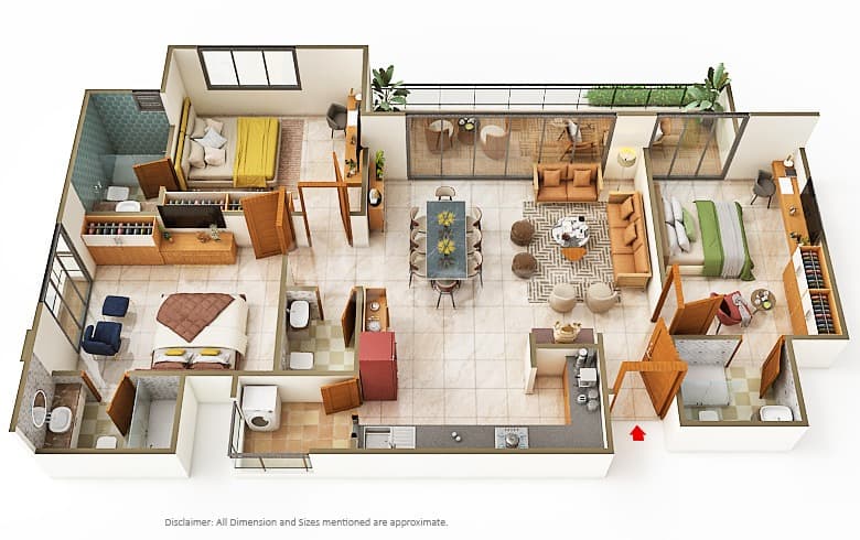 Floor Plan 2 - SKR Vrundavan Elysia