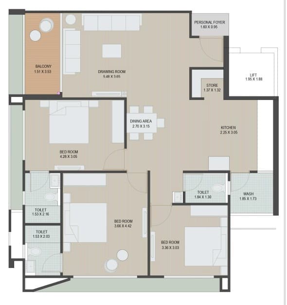 Floor Plan 7 - Buildscape Solis Luxuria