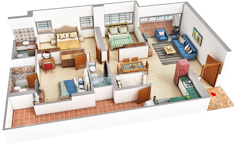 Floor Plan 3 - Sangath Accolade