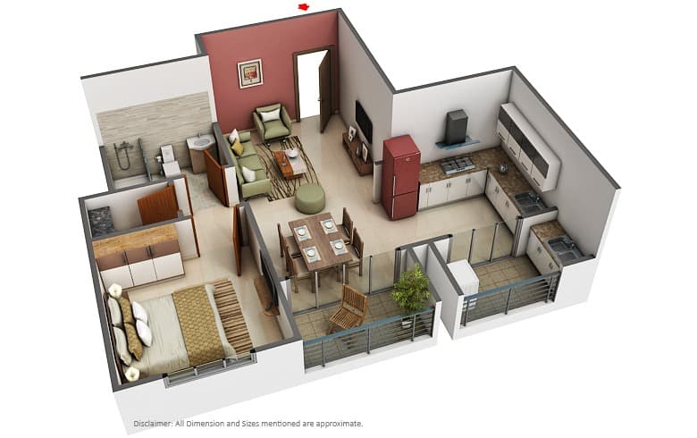 Floor Plan 2 - Sobha Dream Heights