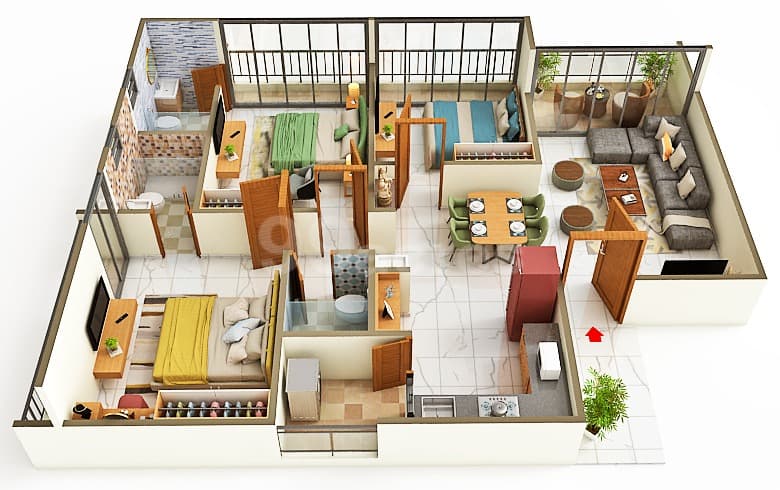 Floor Plan 1 - Anushthan The Mansion