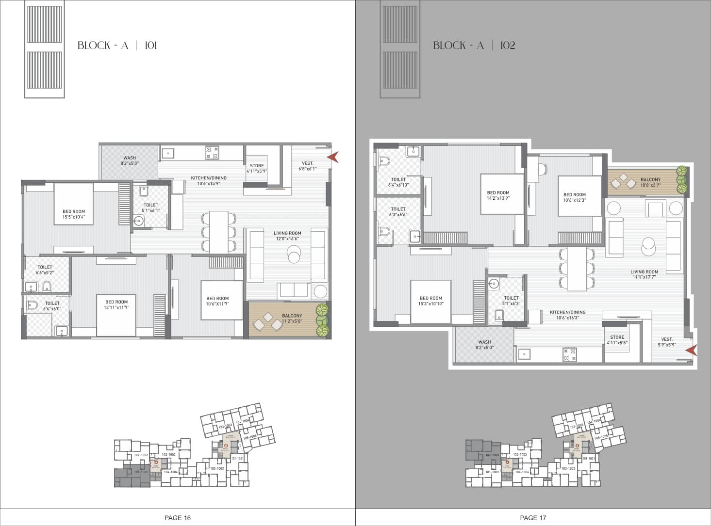 Floor Plan 3 - Shruti Apartment